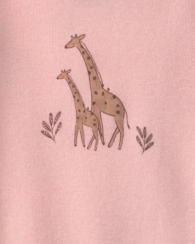 Carter's Комплект 4 бодиков с длинными рукавами Pink Safari foto