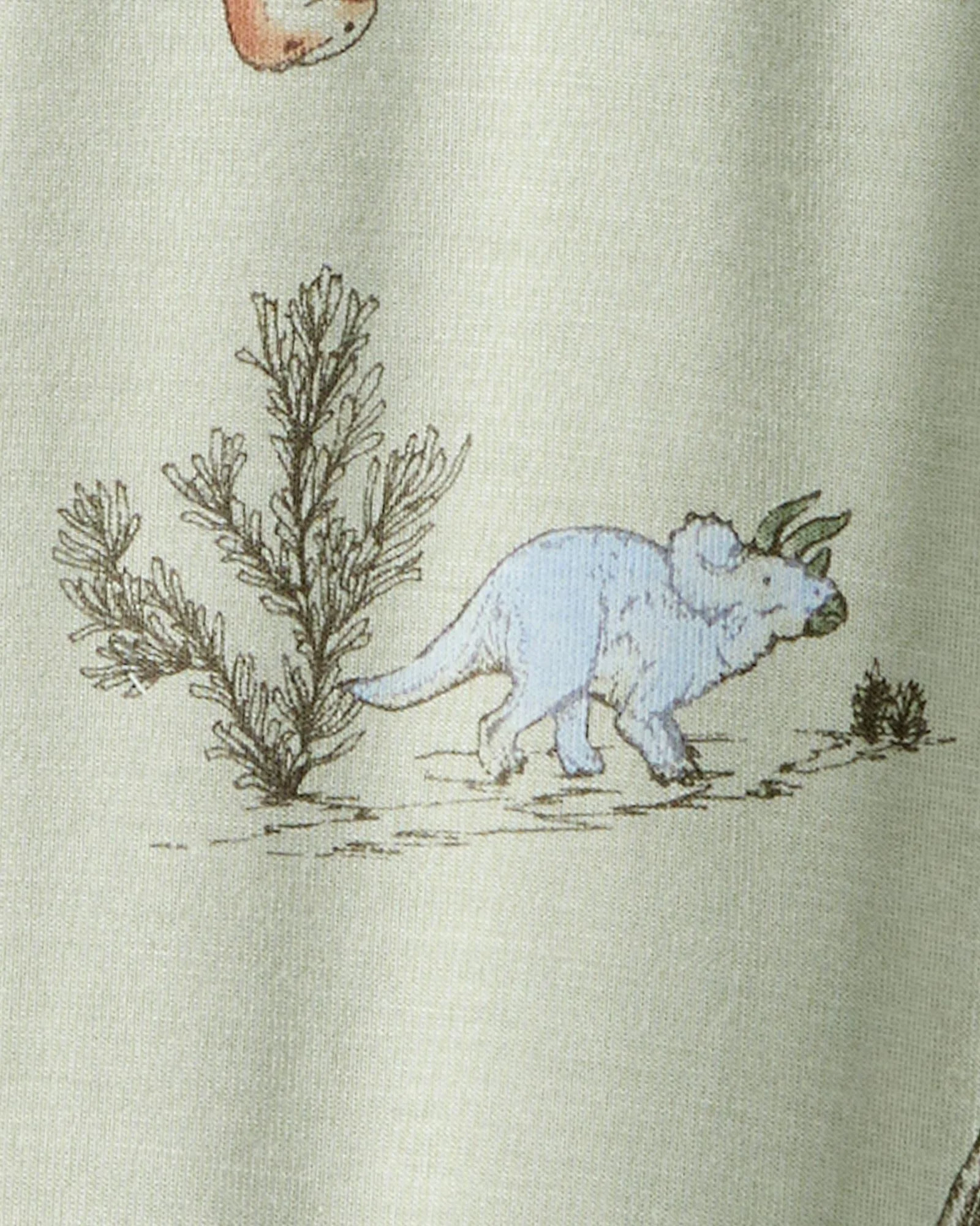 Carter's Pijama din viscoza PurelySoft Green Dino foto