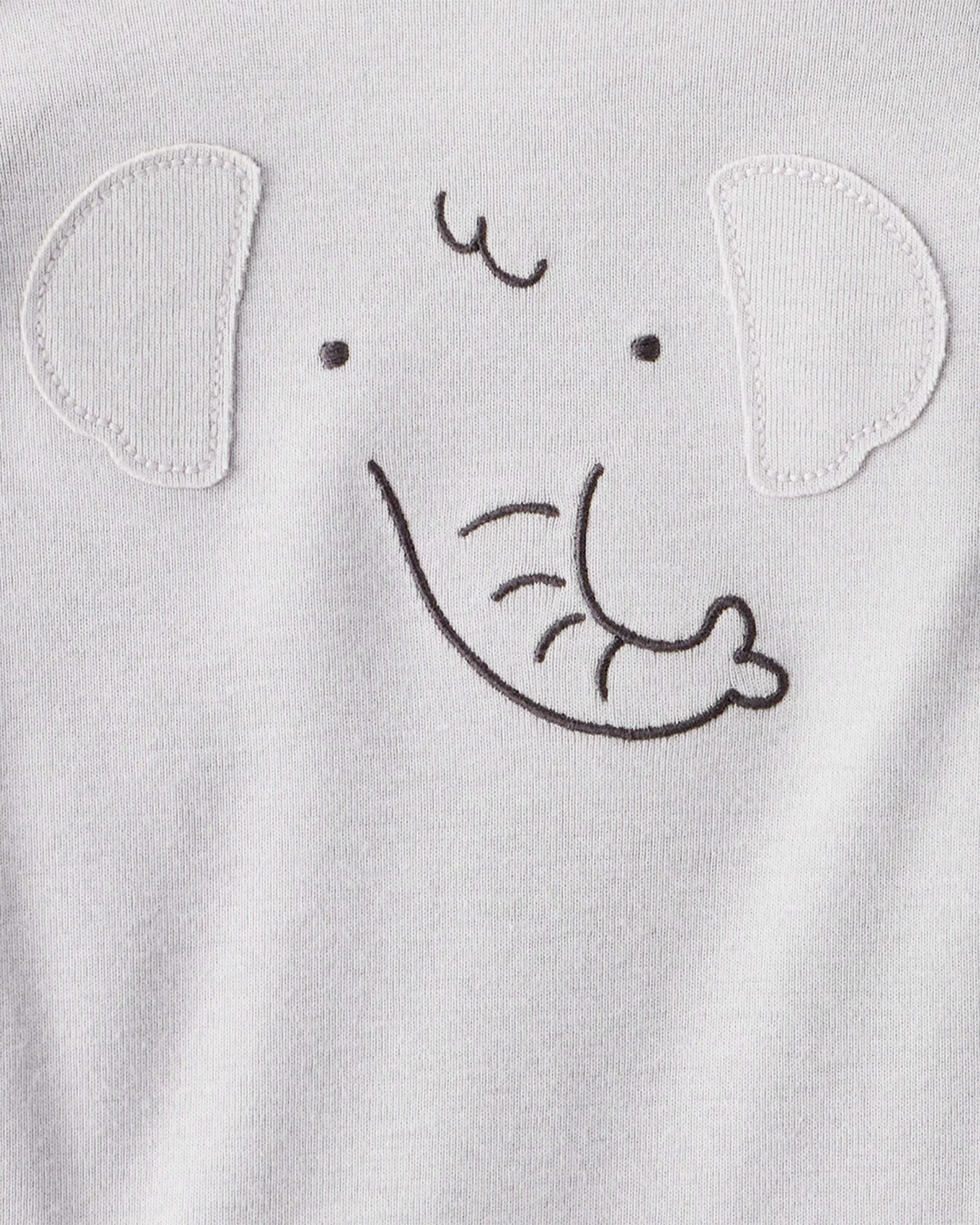 Carter's Set 4 body cu maneca lunga Elephant Face foto