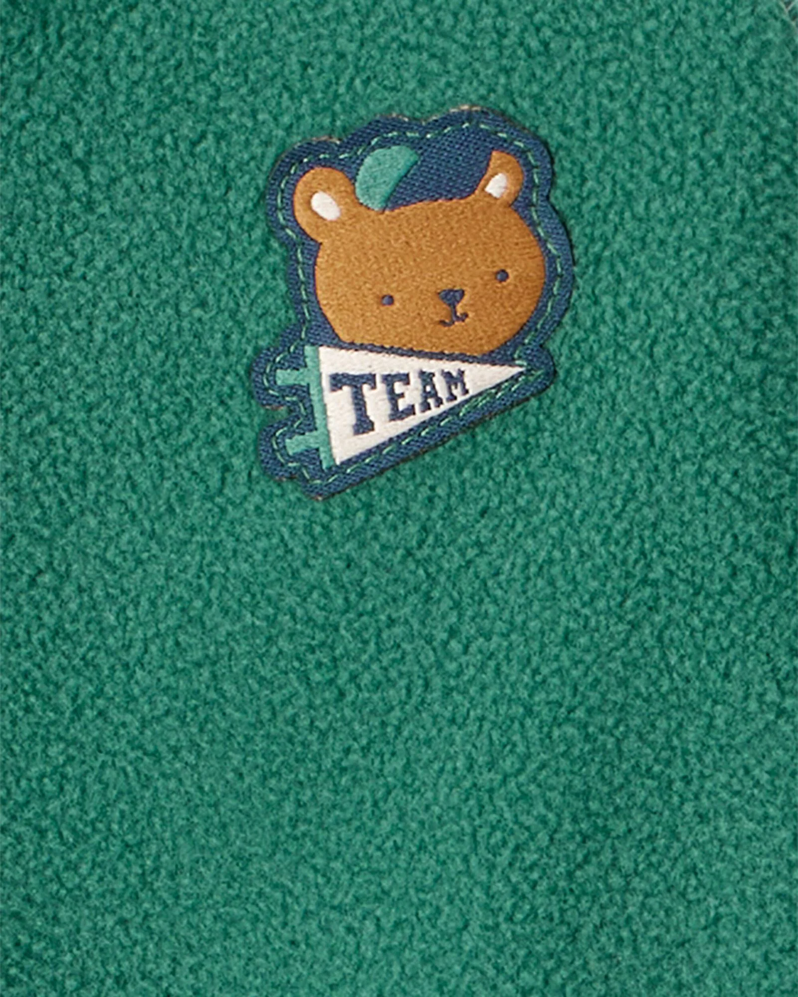 Carter's Pijama din microfleece Green Bear Team Patch foto