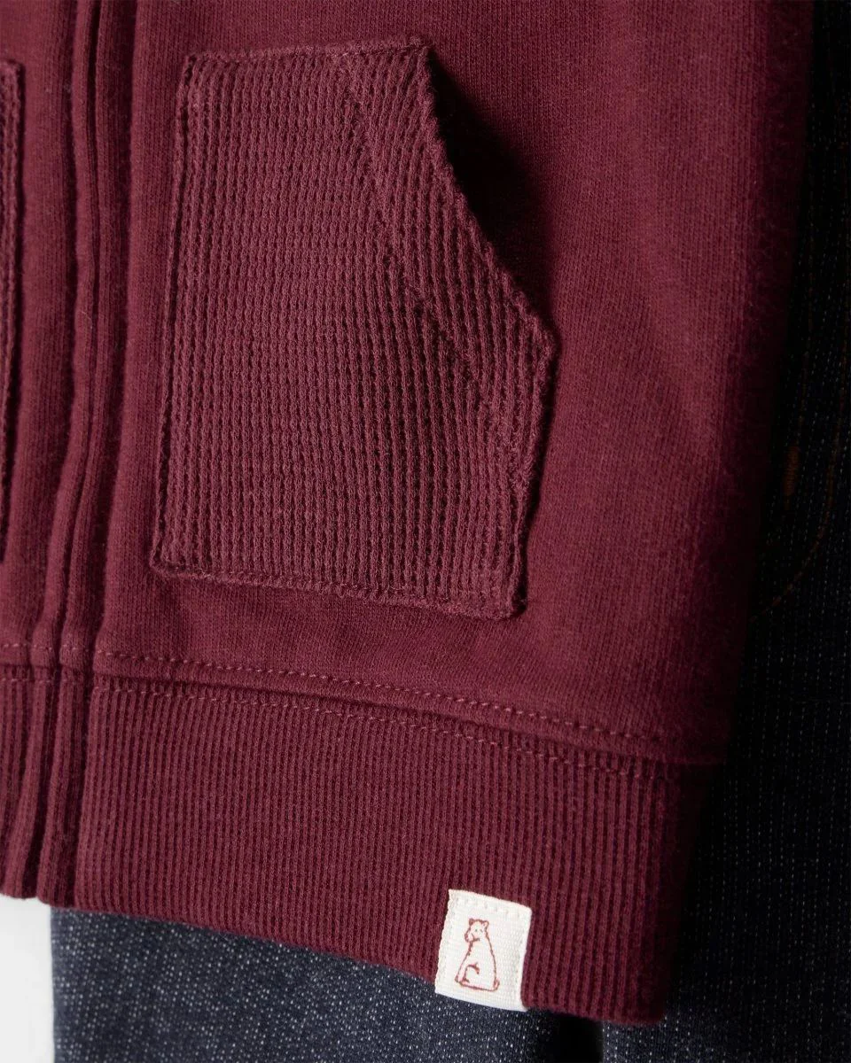 Carter's Set 3 piese Red Solid Denim - vesta fara maneci, pantaloni si body foto