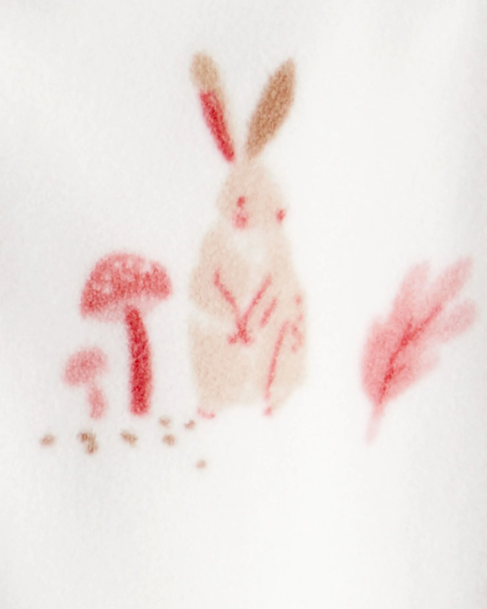 Carter's Pijama din fleece Ivory Bunny Floral foto