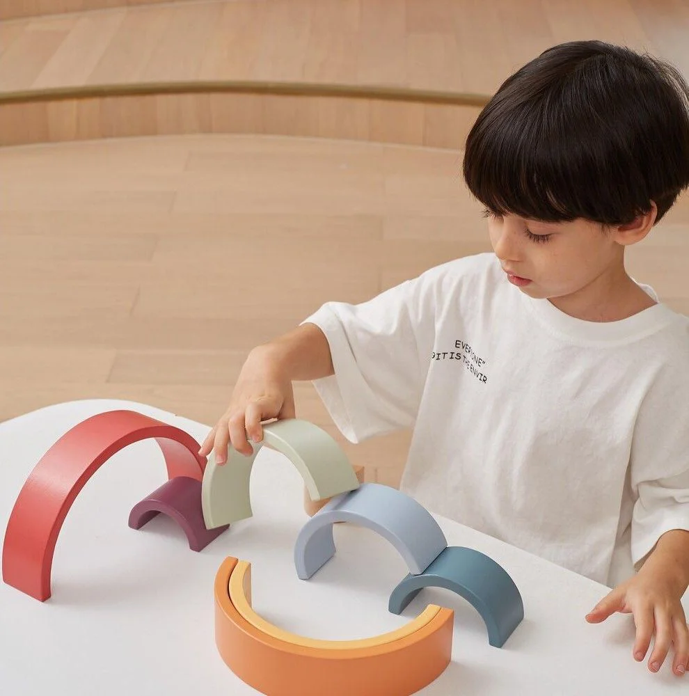 Joc din lemn pentru dezvoltare Viga Toys Rainbow foto