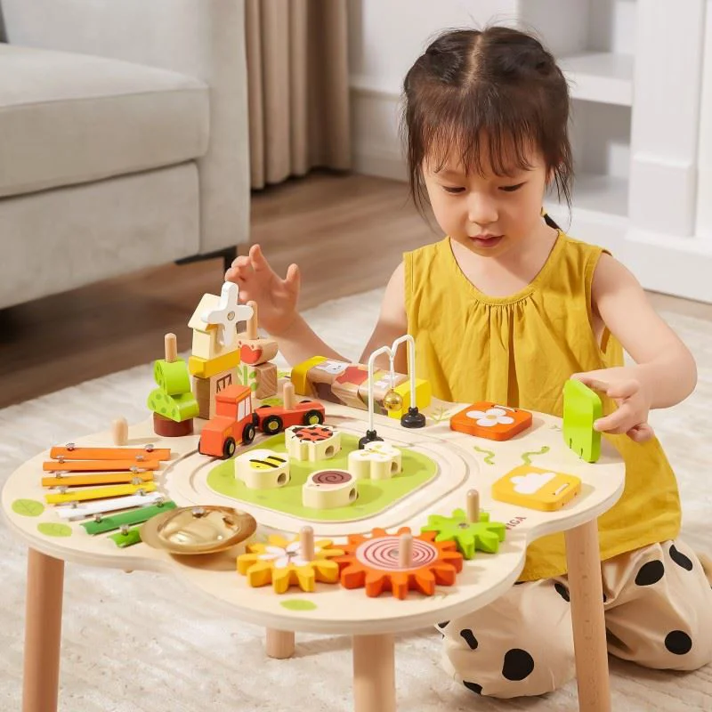 Столик с активностями Viga Toys Ферма foto
