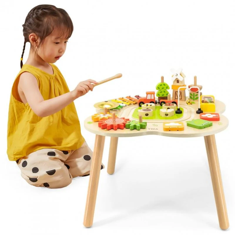 Столик с активностями Viga Toys Ферма foto