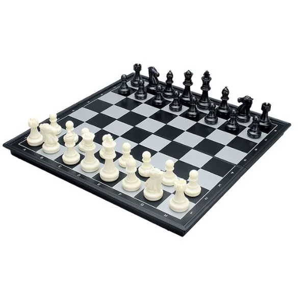 Joc de masa Board Games Sah magnetic alb-negru foto