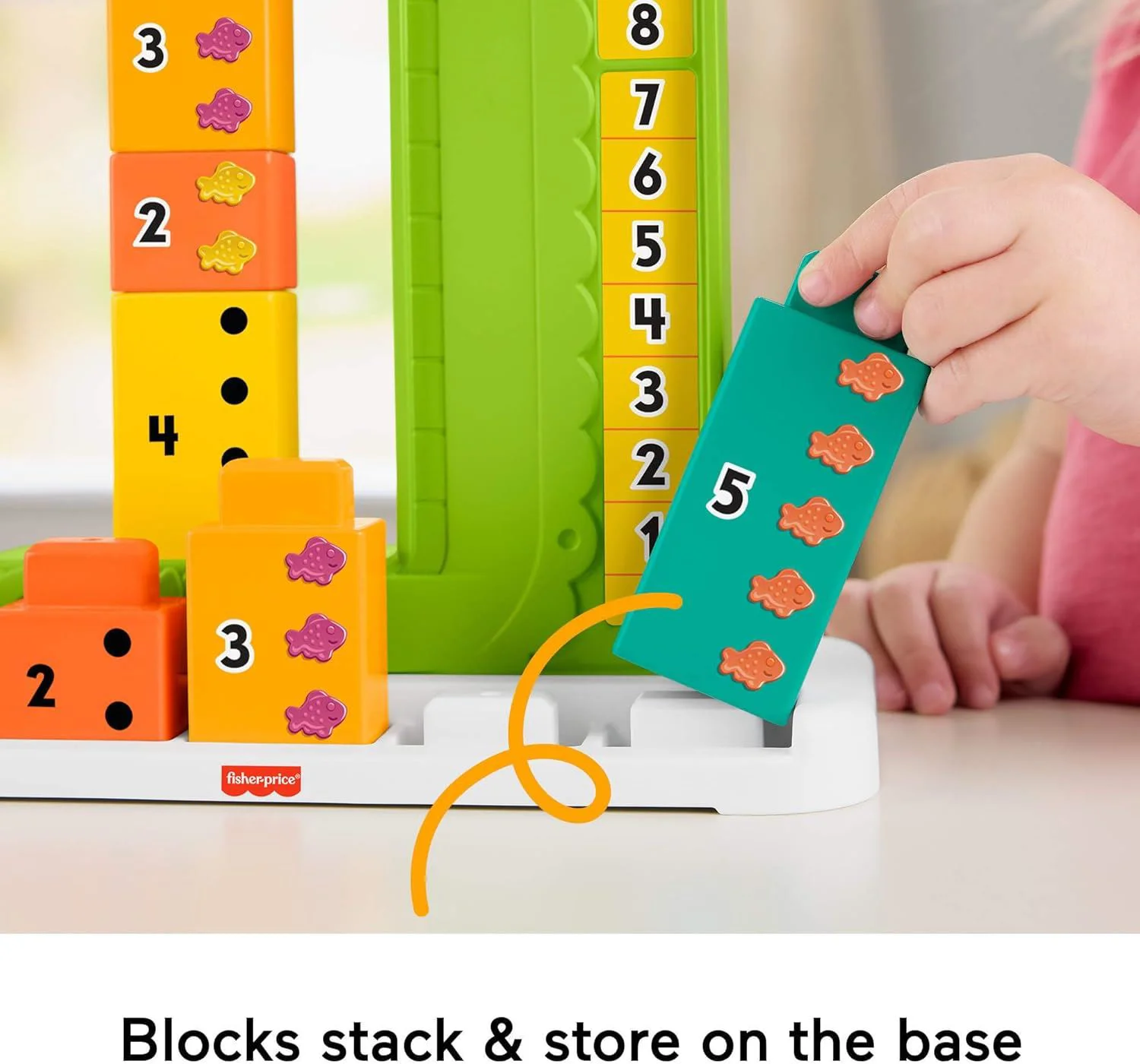 Развивающая игрушка Fisher-Price Крокодильчик, который считает foto