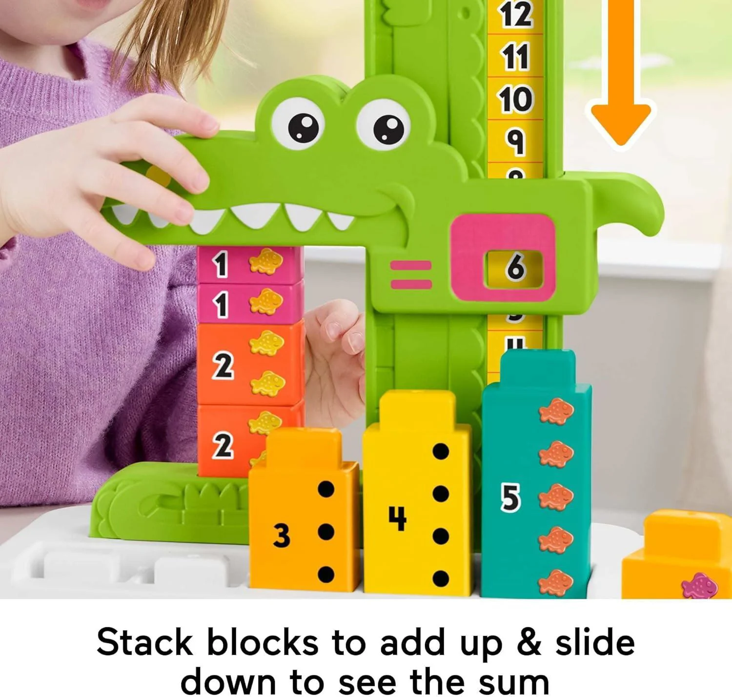 Развивающая игрушка Fisher-Price Крокодильчик, который считает foto