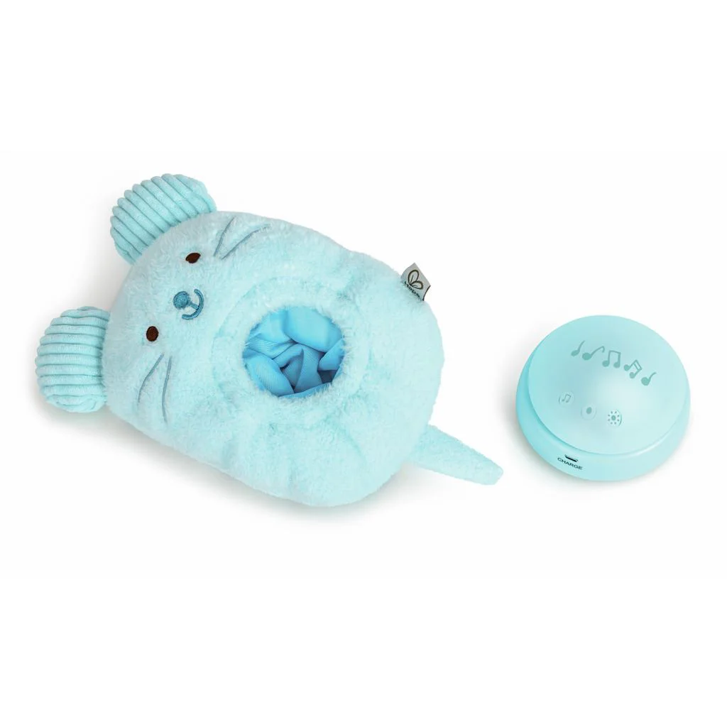Jucarie de plus muzicala Hape Huggy Momo Blue foto