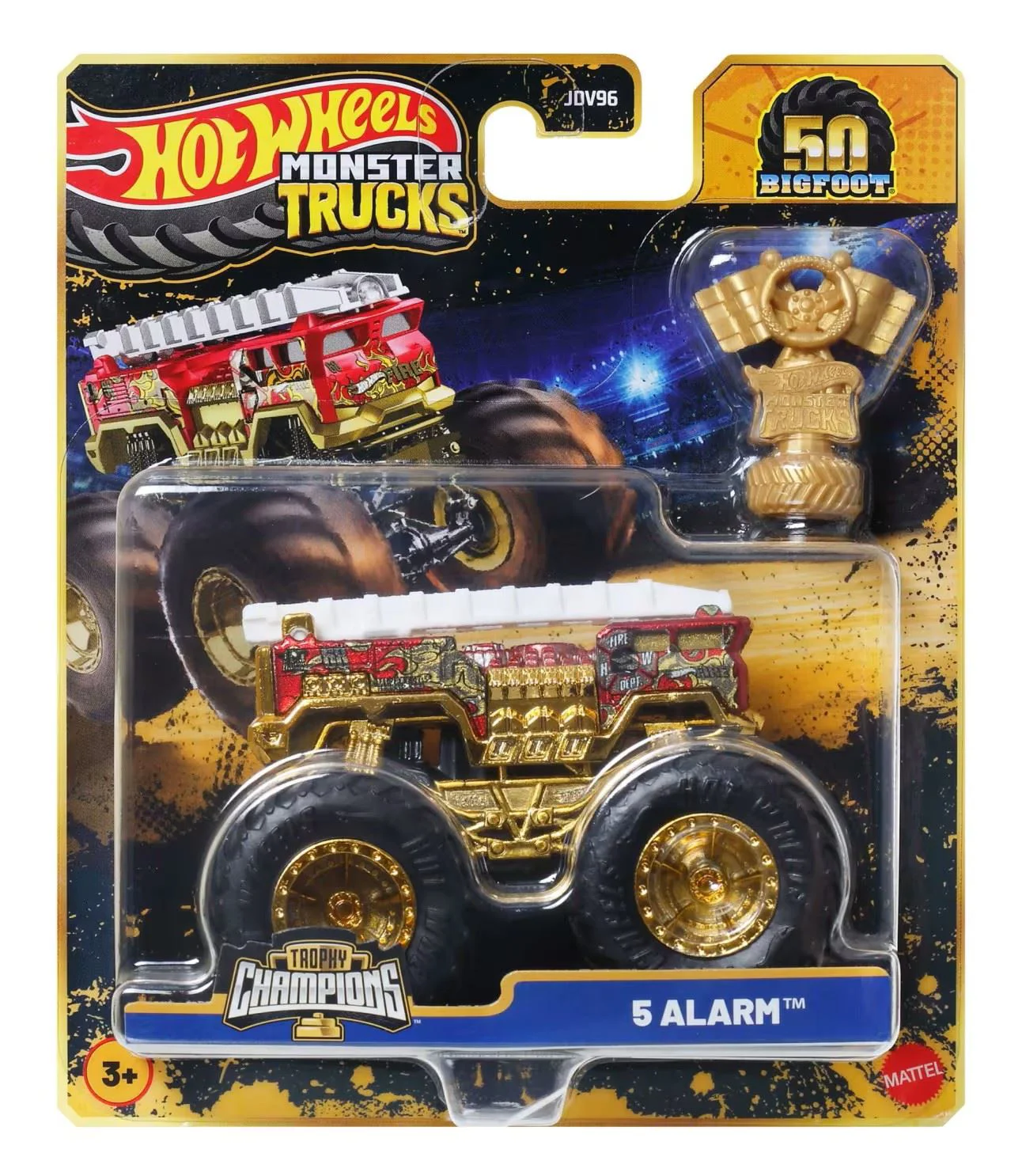 Машинка Hot Wheels Monster Trucks BIGFOOT (юбилейное издание), 1:64 foto