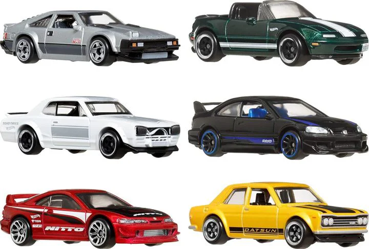 Set de masinute Hot Wheels "Strazile Japoniei", 1:64 foto