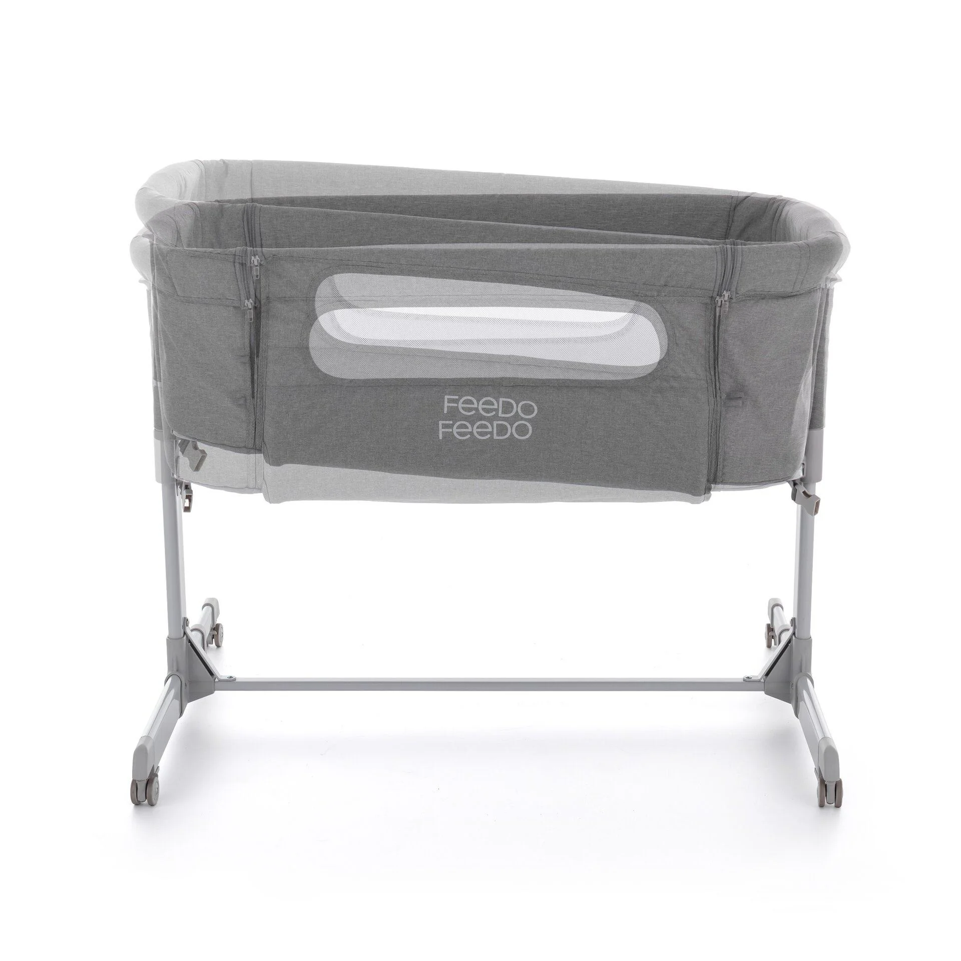 Patut co-sleeper pliabil 2 in 1 FEEDO Grey foto
