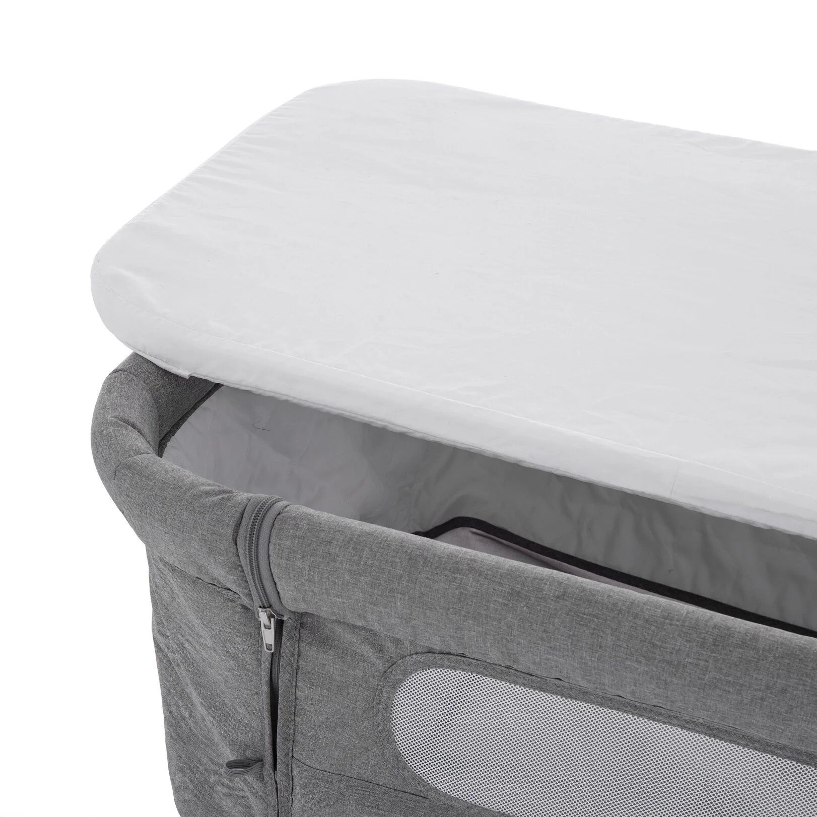 Patut co-sleeper pliabil 2 in 1 FEEDO Grey foto