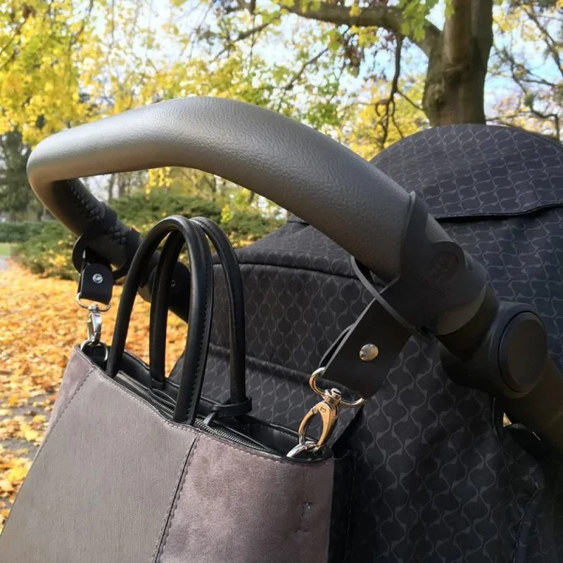 Силиконовые крючки для коляски Petite&Mars Black, 2 шт. foto