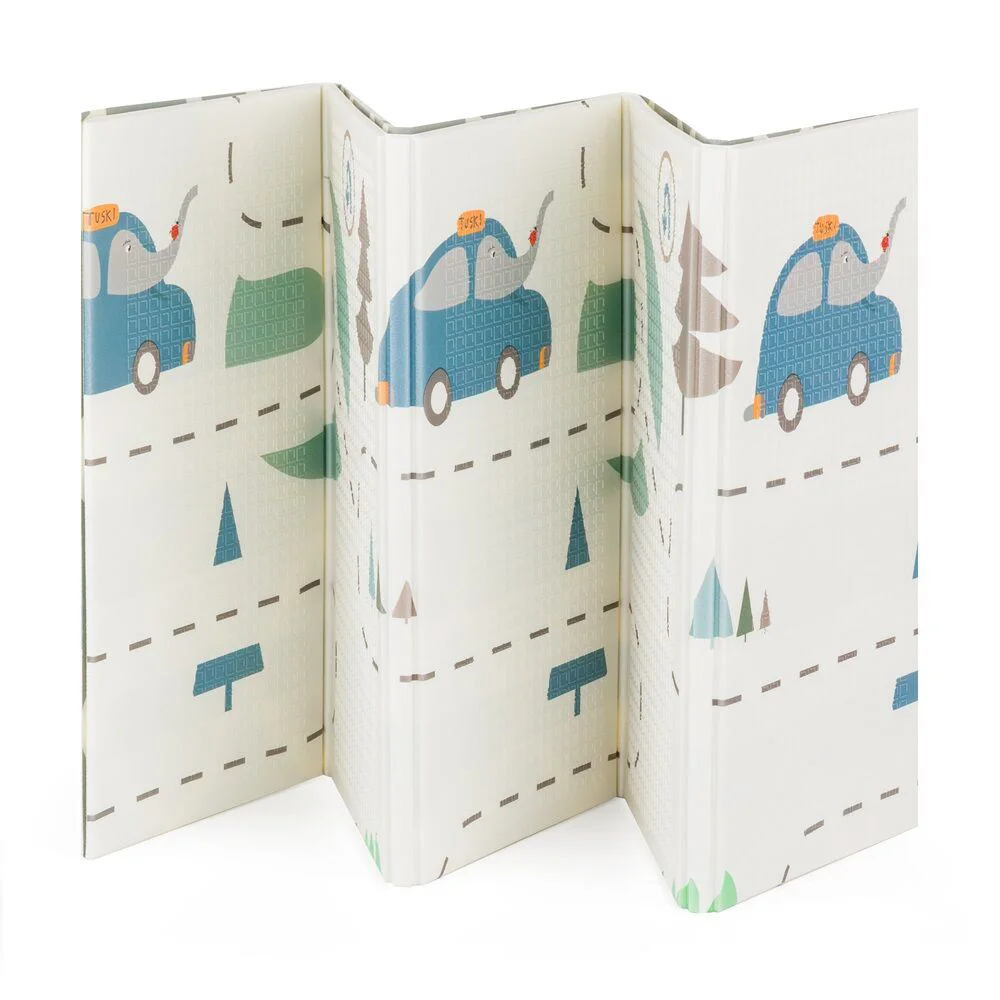Складной игровой коврик 2 в 1 Petite&Mars Campy Cars&Arabesca foto