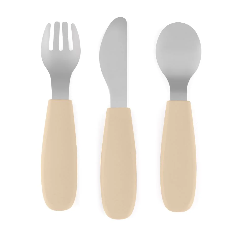 Set tacamuri din otel inoxidabil Petite&Mars Take&Match Desert Sand (12+ luni) foto
