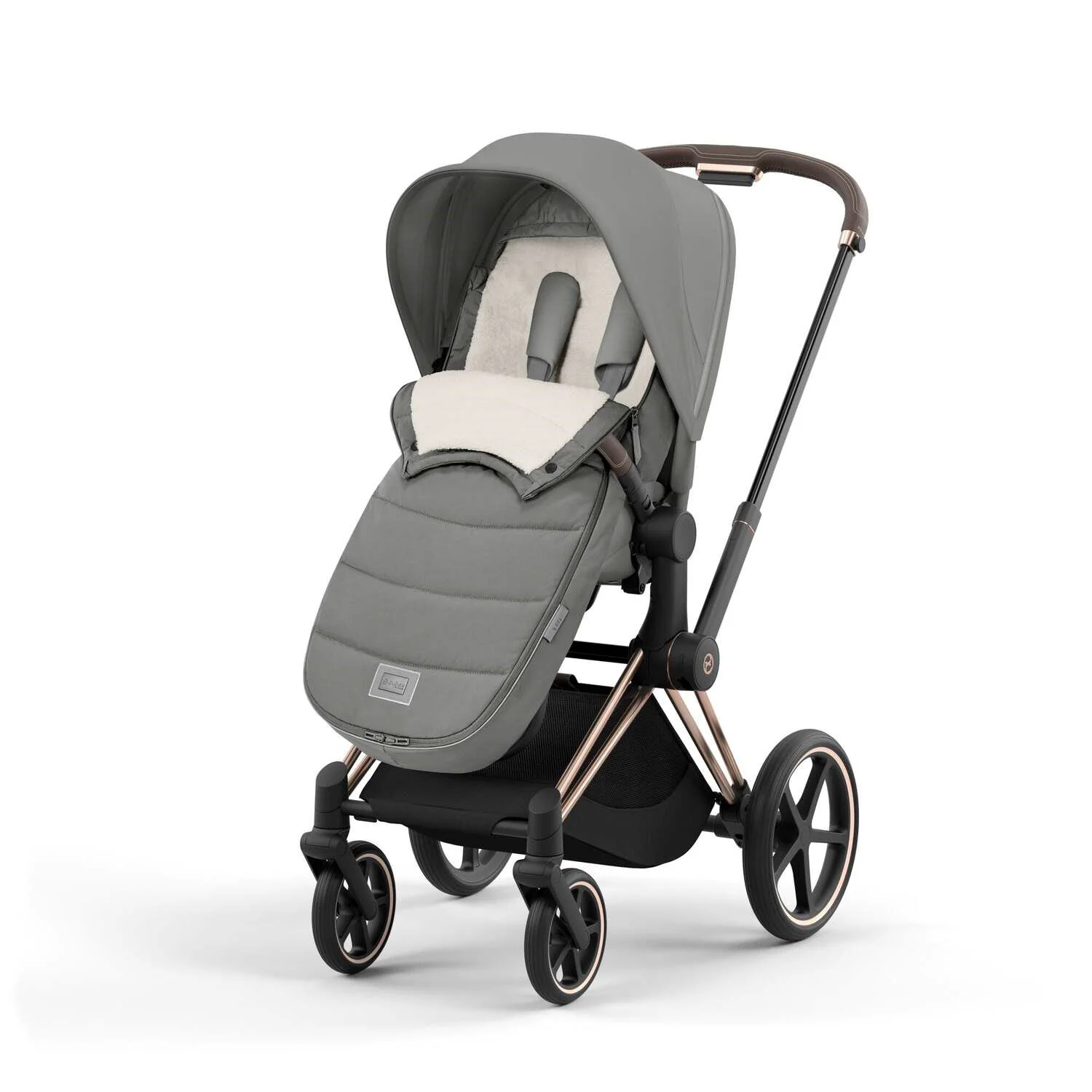 Husa de iarna pentru carucior Cybex Platinum Mirage Grey foto