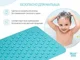 Коврик противоскользящий резиновый для ванной Blue Roxy Kids, 35x76 см foto