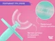 Детская U-образная зубная щетка-массажер Roxy Kids Crab Pink foto