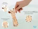 Termometru pentru apa Roxy Kids Beige Giraffe foto