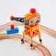 Set de joaca Hape Tren de marfa cu macara foto