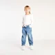 Orchestra Blugi din denim de tip mom fit cu esarfa decorativa pentru fete foto