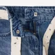 Orchestra Blugi din denim de tip mom fit cu esarfa decorativa pentru fete foto