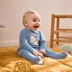 Orchestra Pijama din velvet pentru baietei Albastra foto