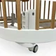 Детская кроватка Eucalyptus Napoli Plus Universal на колёсах Белый+Натуральный foto