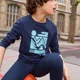 Orchestra Tricou cu maneci lungi pentru baieti Bleu marine foto