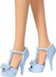 Papusa Barbie "Fashionista in rochie cu funda albastra" foto