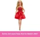 Papusa Barbie in rochie rosu rubin, editia 80 de ani foto
