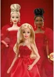 Papusa Barbie in rochie rosu rubin, editia 80 de ani foto