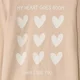 Orchestra Tricou pentru fetite cu maneca lunga Inimioare foto