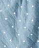 Carter’s Комплект 3 в 1 Blue Quilted Mini Dot - жилет с капюшоном, штаны и боди foto