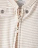 Carter's Pijama din bumbac cu botosei Neutral Striped Rhino foto