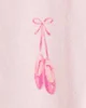 Carter's Pijama din bumbac cu botosei Pink Ballet foto