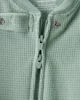 Carter's Pijama din fleece cu botosei Green Solid Waffle foto