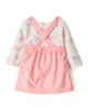 Carter's Комплект 3 в 1 Pink Corduroy Bow - блузка, платье и колготки foto