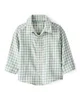 Carter's Set 2 piese Knit Denim Flannel - camasa si salopeta din denim foto
