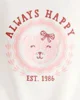 Carter's Top cu maneci scurte Terry Fashion Ivory Bear foto