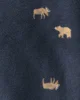 Carter's Пижама из флиса с носочками Navy Moose foto