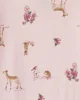Carter's Pijama din viscoza PurelySoft Pink Woodland foto