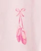Carter's Pijama din bumbac cu botosei Pink Ballet foto