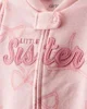 Carter's Пижама из микрофлиса Pink Bow Little Sis foto