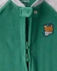Carter's Pijama din microfleece Green Bear Team Patch foto