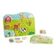 Jucarie educativa din lemn cu siret Viga Toys Ferma foto