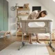 Patut co-sleeper pliabil 2 in 1 FEEDO Grey foto