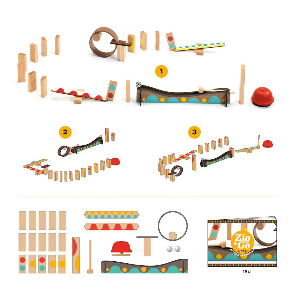 Set de constructie Djeco Zig & Go, 25 el. foto