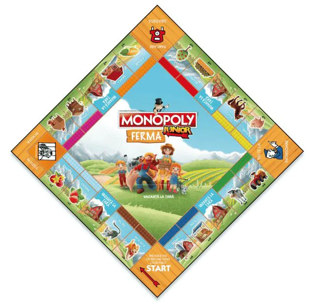 Joc de masa Monopoly Junior "Ferma", RO foto